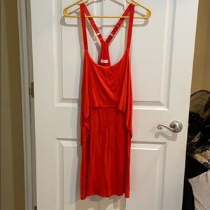 Orange tank dress
